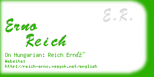 erno reich business card